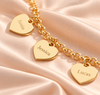 Pulsera Corazones con Nombres