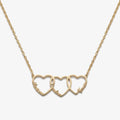 Collar de Corazones Entrelazados con Nombres