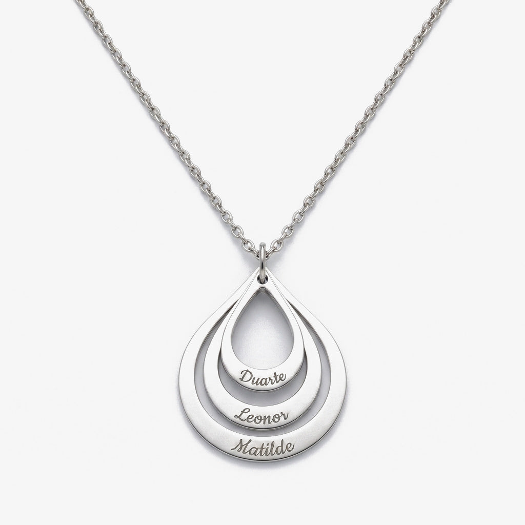 Collar de gotas con nombres