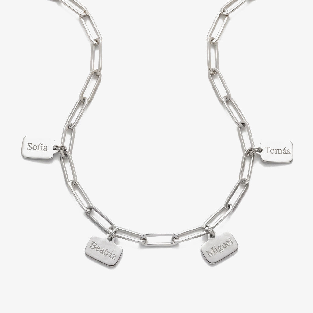 Pulsera de Eslabones con Nombres