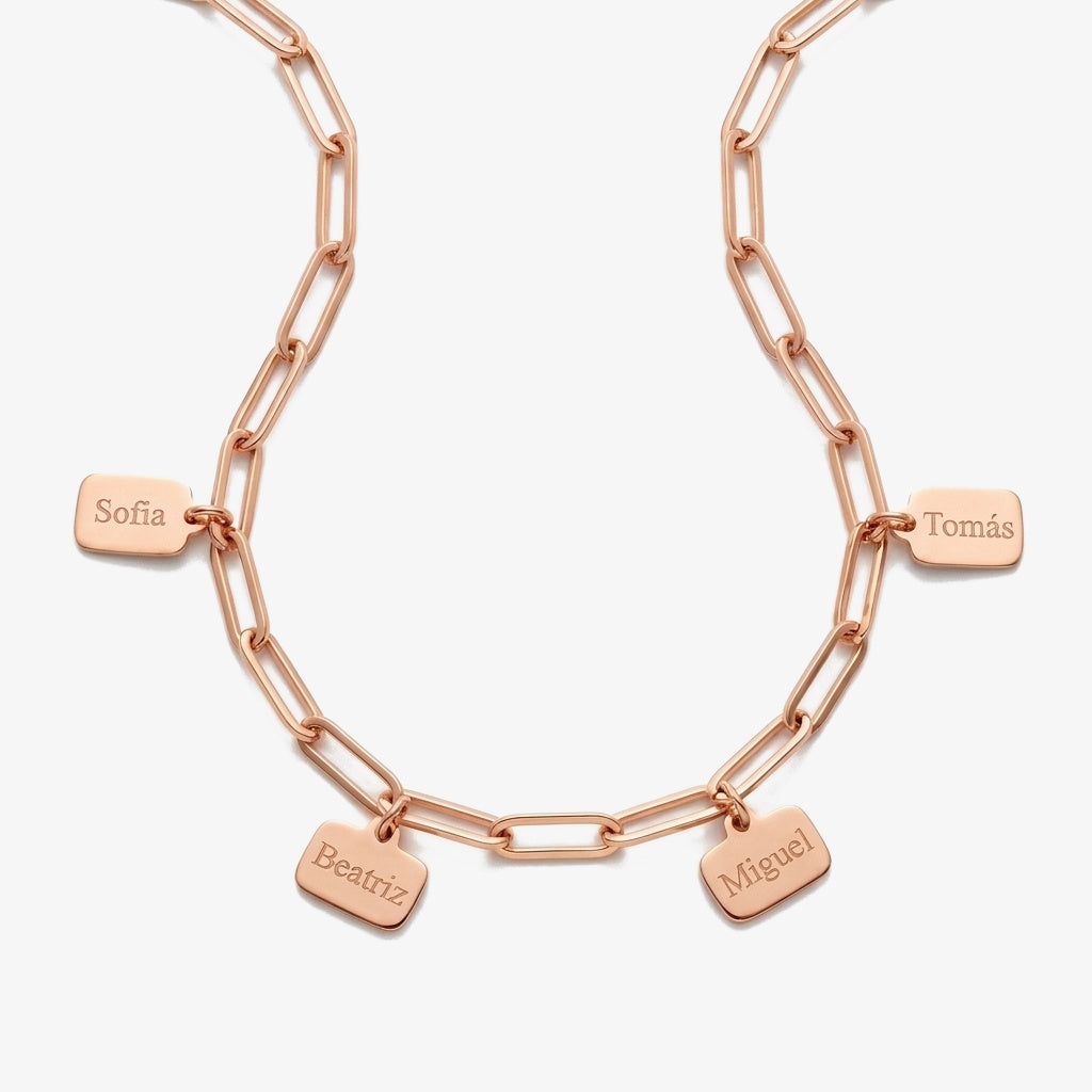 Pulsera de Eslabones con Nombres