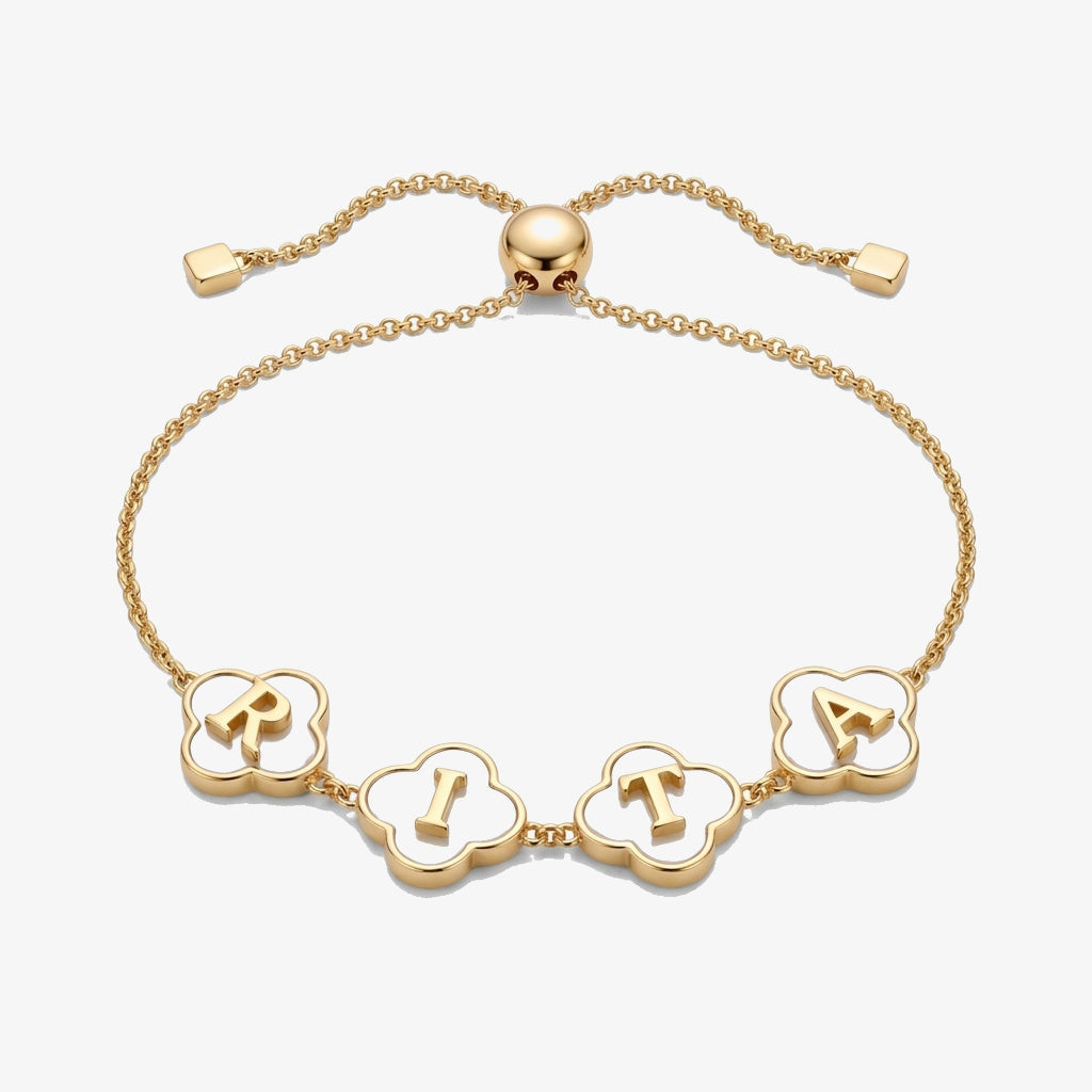 Pulsera Tréboles con Nombre