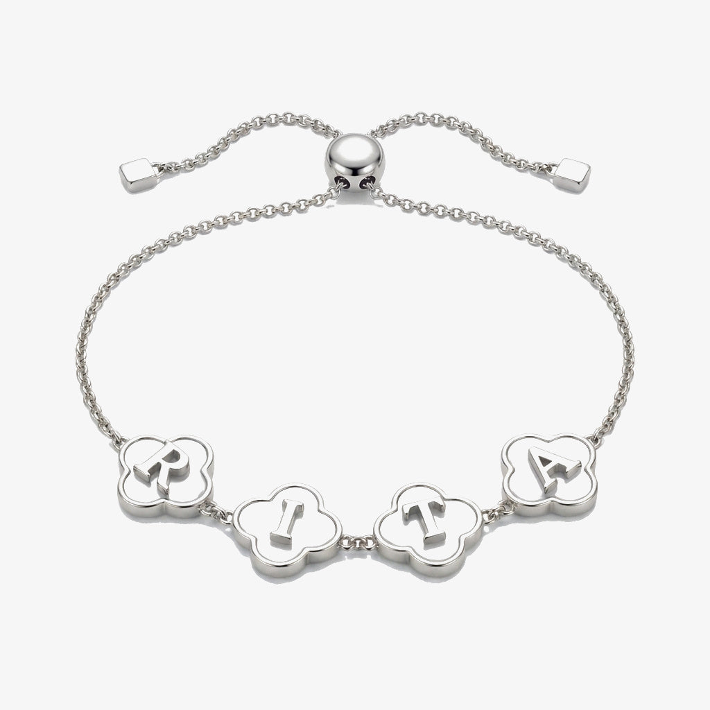 Pulsera Tréboles con Nombre