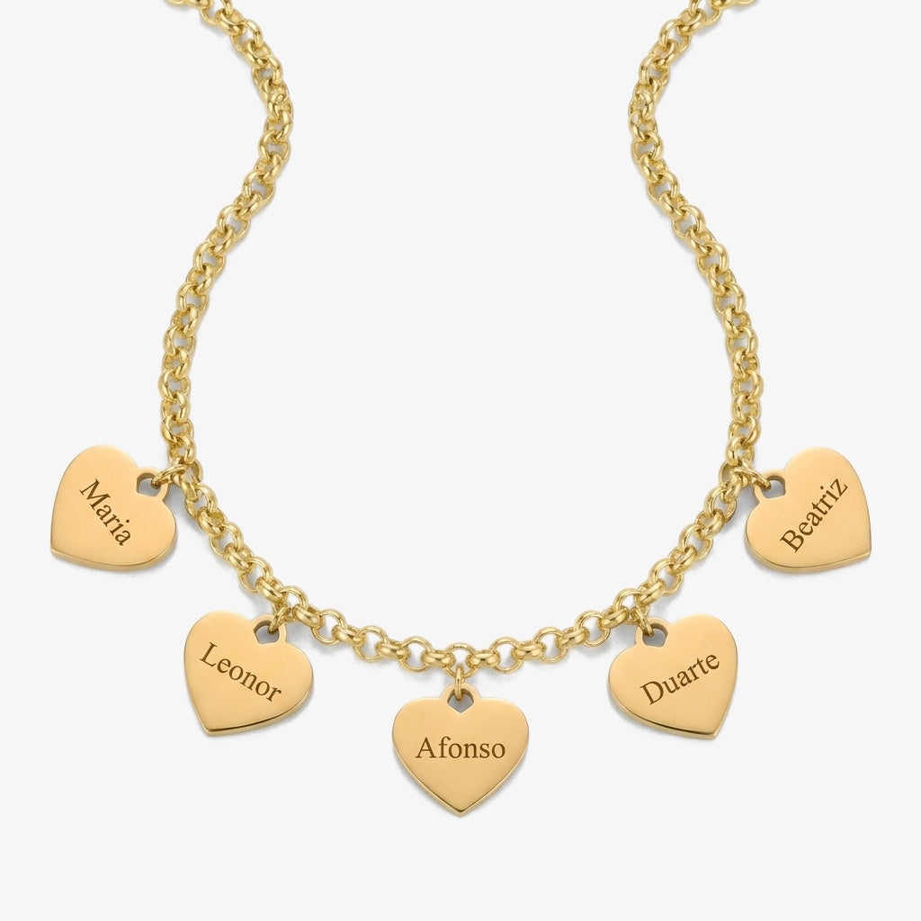 Pulsera Corazones con Nombres