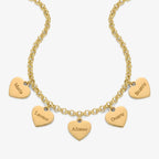 Pulsera Corazones con Nombres