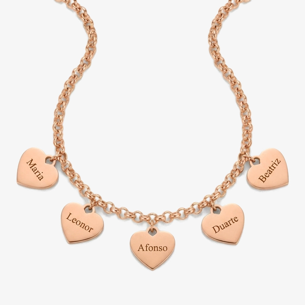 Pulsera Corazones con Nombres