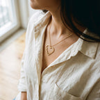 Collar Corazón con Dos Nombres