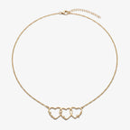 Collar de Corazones Entrelazados con Nombres