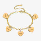 Pulsera Corazones con Nombres