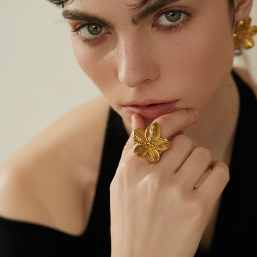 Anillo Flor en Pleno