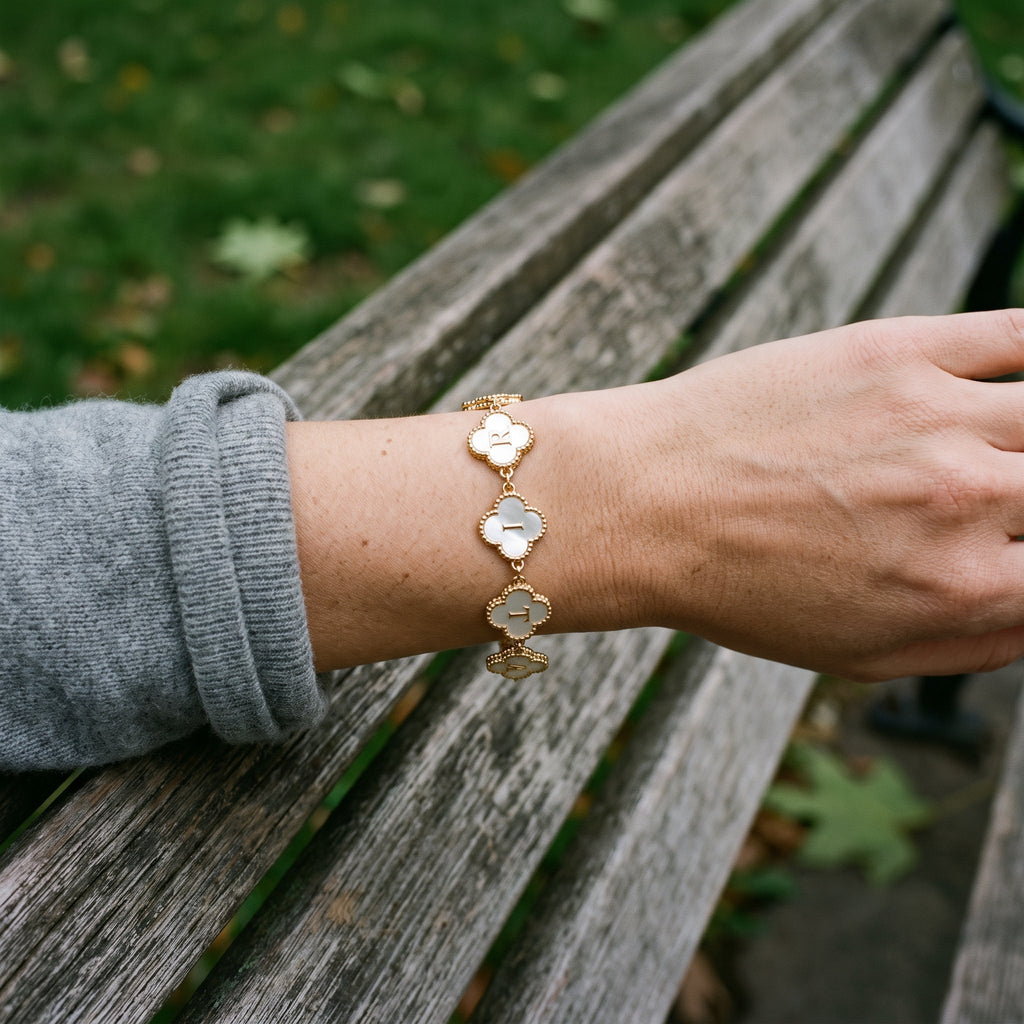 Pulsera Tréboles con Nombre